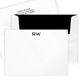 Luxury Initials Flat Note Card Collection - Raised Ink Image 4 of 4